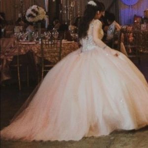 Quinceañera dress only used once in very good condition looks almost new